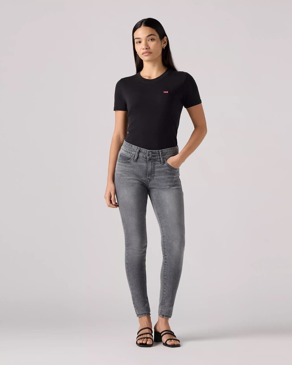 Levi Strauss & Co Jeans 721 High-Rise Skinny Women 29 Grey